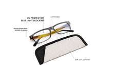 Load image into Gallery viewer, 4 Pairs Blue Blocker Reading glasses with Pouch

